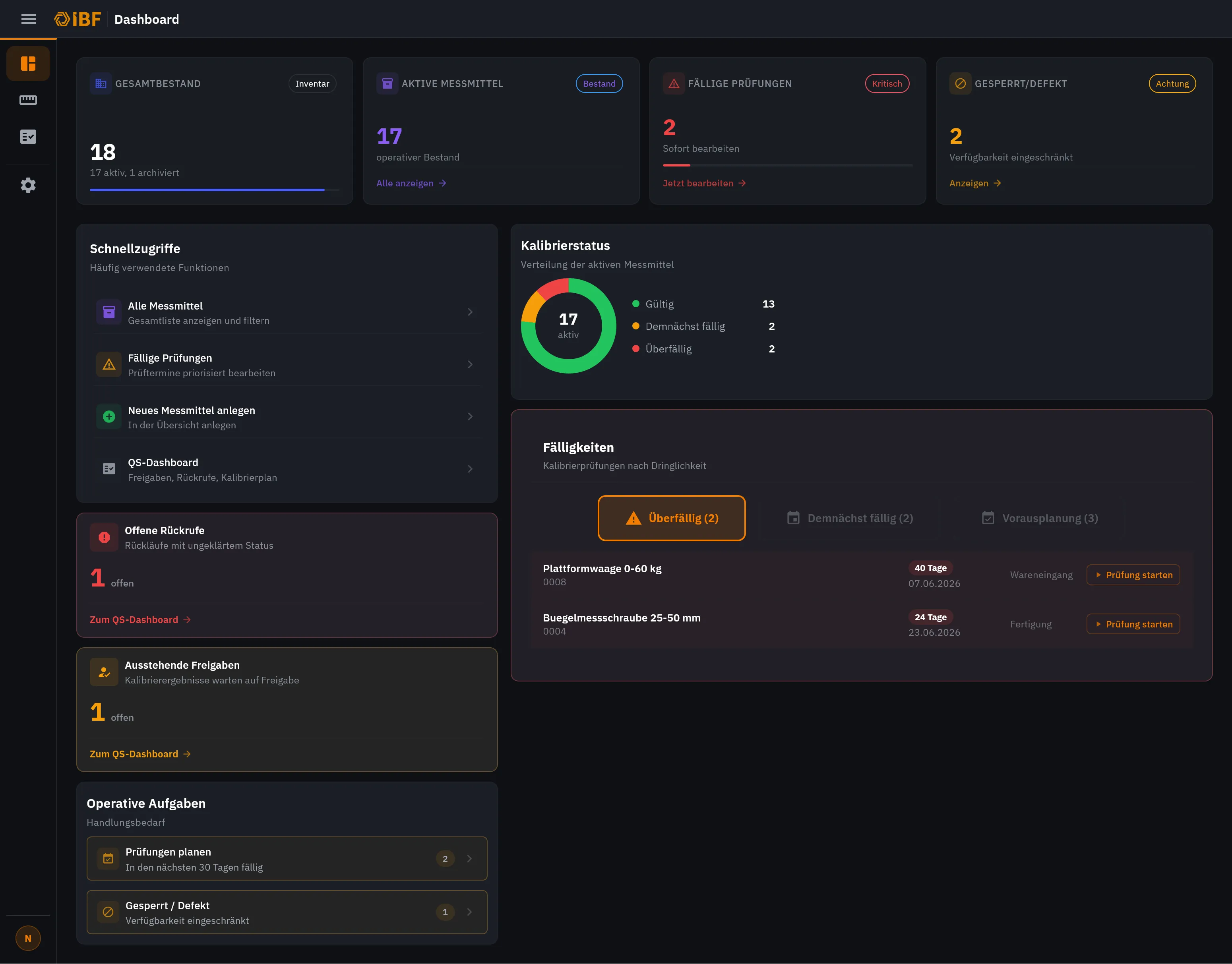 Screenshot: noxWorks im IBF-Design